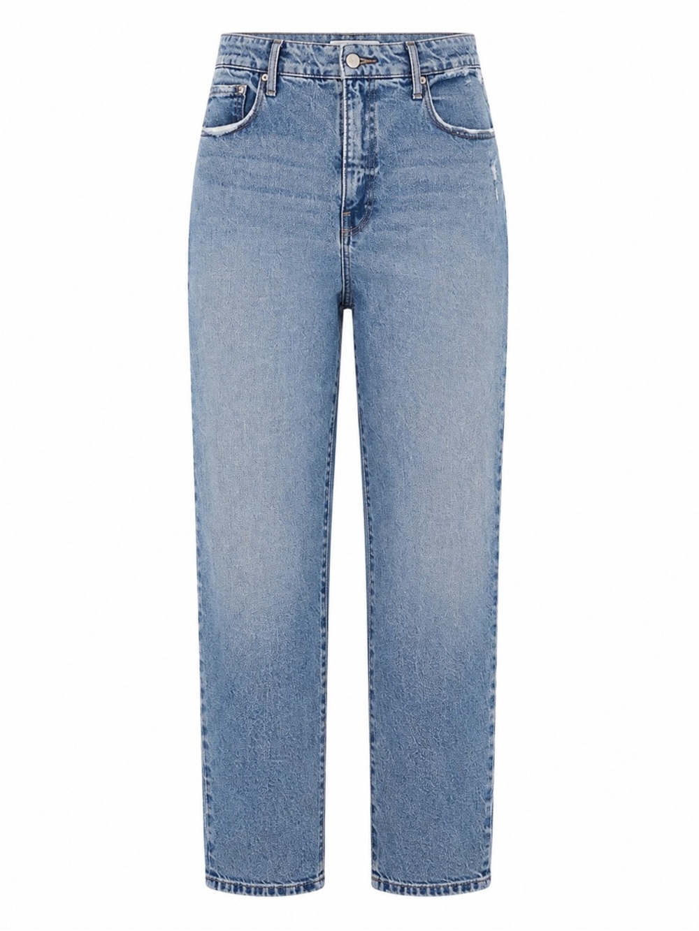 Good American Good Vintage High Rise Distressed Straight Leg Jeans Size 10/30